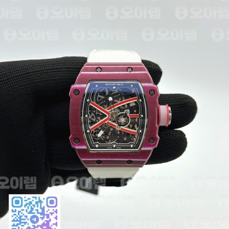 리차드밀 RM67-02 하이점프 스켈레톤다이얼 화이트나일론스트랩 RM 67-02 High Jump Skeleton Dial on White Nylon Strap 6T51