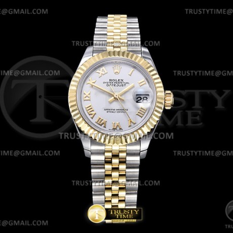 GM공장 롤렉스 데이저스트 28 옐로우골드콤비 화이트다이얼 2671 DJ Ladies 28mm Jub Flt 904L YG/SS Wht/Rmn GMF A2671