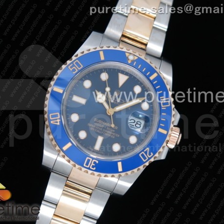 GM공장 롤렉스 서브마리너 포금 콤비 블루다이얼 904 Submariner 116613 LB  Wrapped Gold Blue Dial on SS/YG Bracelet SA3135
