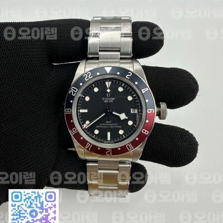 ZF공장 튜더 블랙베이 41 gmt 바젤월드 2018 펩시판 브레이슬릿 BLACK BAY GMT BASELWORLD 2018 PEPSI BLUE/RED BEZEL  BLACK DIAL ON SS BRACELET A2836