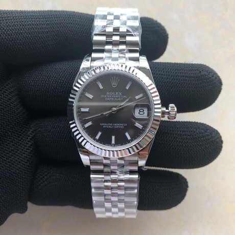 BP공장 롤렉스 데이저스트 31 그레이다이얼 2813무브 21600진동 Datejust 31mm 278271 SS BP Best Edition Gray Sticks Markers Dial on Jubilee Bracelet