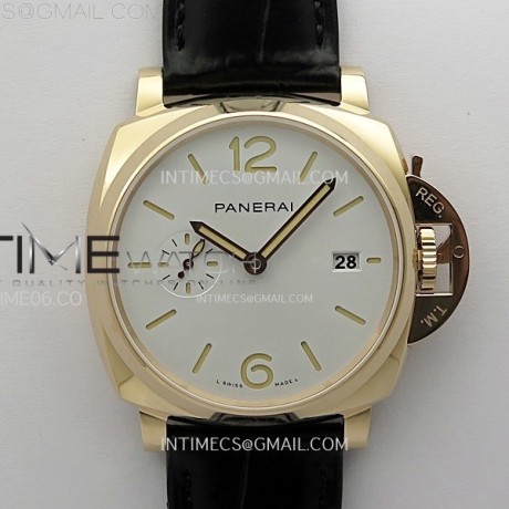 VS공장 파네라이 PAM1336 화이트다이얼 블랙버러스트랩 PAM1336 Y RG VSF 1:1 Best Edition White Dial on Black Leather Strap Asian P900