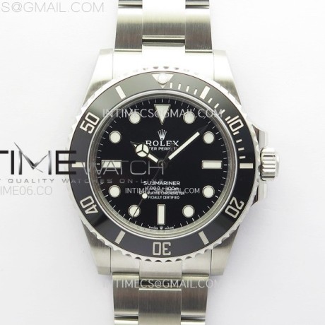 VS공장 롤렉스 서브마리너 41 신형 논데이트 스틸 브레이슬릿 Submariner 41mm 124060 No Date 904L Steel VSF 1:1 Best Edition Black Dial (SBF)