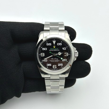 VS공장 롤렉스 에어킹 블랙다이얼 브레이슬릿 Air-King 126900 VSF 1:1 Best Edition 904L Steel Black Dial on SS Bracelet VS3230