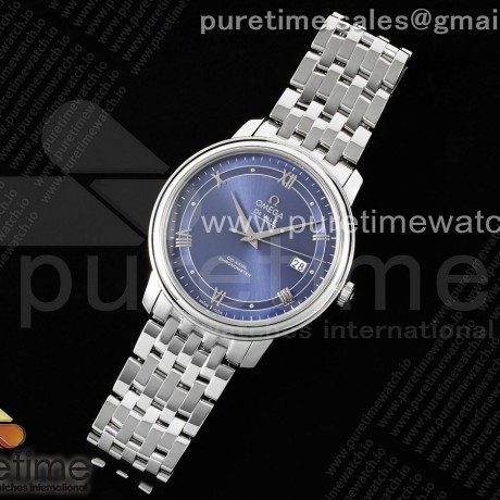 TWS공장 오메가 드 빌 스틸 블루다이얼 실버인덱스 브레이슬릿 De Ville SS TWF 1:1 Best Edition Blue Dial SS Dot Markers on SS Bracelet MIYOTA 9015