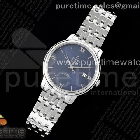 TWS공장 오메가 드 빌 스틸 블루다이얼 실버인덱스 브레이슬릿 De Ville SS TWF 1:1 Best Edition Blue Dial SS Markers on SS Bracelet MIYOTA 9015