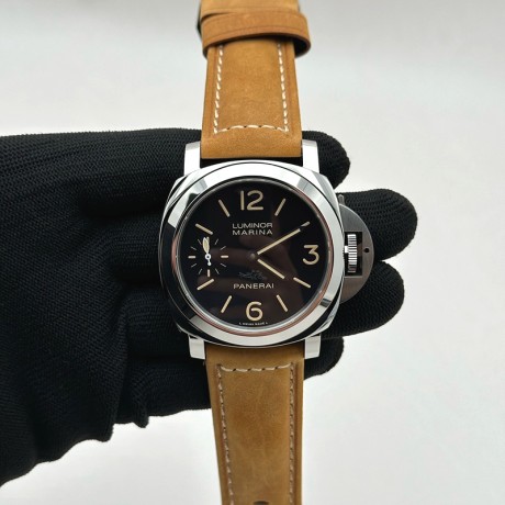 HW공장 파네라이 PAM417 뉴욕에디션 브라운스트랩 Pam 417M New York Ed SS/LE Black HWF A6497