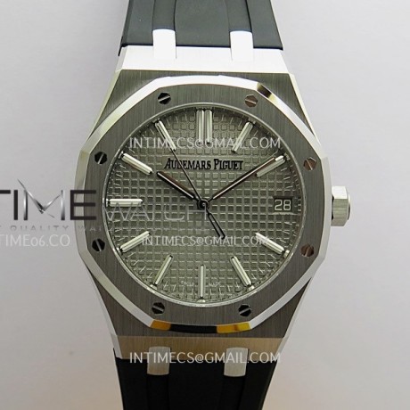 [26.01 UP] DD공장 오데마피게 로얄오크 15510 그레이다이얼 러버스트랩 Royal Oak 41mm 15510 SS DDF 1:1 Best Edition Gray Dial On Black Rubber Strap Super Clone DD4302