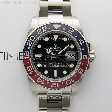 APS공장 롤렉스 GMT마스터2 BLRO 레드앤블루베젤 오이스터브레이슬릿 GMT-Master II 126710 BLRO Red/Blue Ceramic 904L SS APSF 1:1 Best Edition Blue Dial On Oyster Bracelet VR3285 CHS