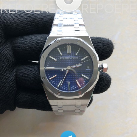 BF공장 오데마피게 로얄오크 15510 50주년기념판 블루다이얼 브레이슬릿 Royal Oak 41mm 15510 SS/SS Blue BF MY9015 Mod 4302