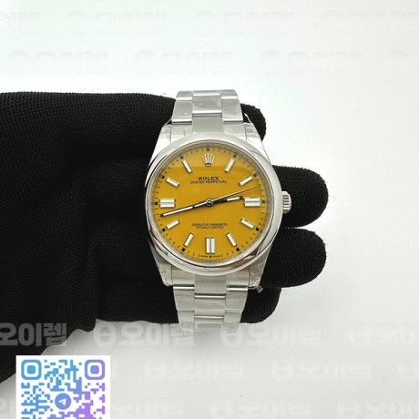 VS공장 롤렉스 오이스터퍼페츄얼 41 옐로우다이얼 브레이슬릿 Oyster Perpetual 124300 41mm VSF 1:1 Best Edition 904L Steel Yellow Dial VS3235