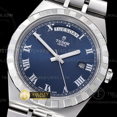 V7공장 튜더 로얄 28600 스틸 블루다이얼 로만인덱스 브레이슬릿 Tudor Royal 28600 41mm SS/SS Blue/Rmn V7F A2836