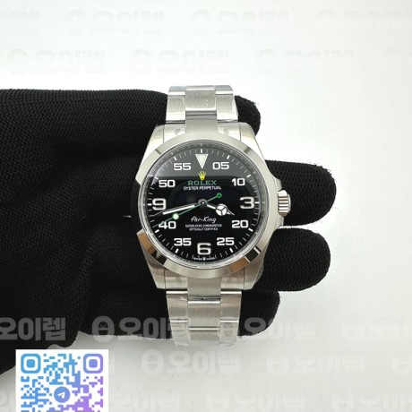 VS공장 롤렉스 에어킹 블랙다이얼 브레이슬릿 Air-King 126900 VSF 1:1 Best Edition 904L Steel Black Dial on SS Bracelet VS3230