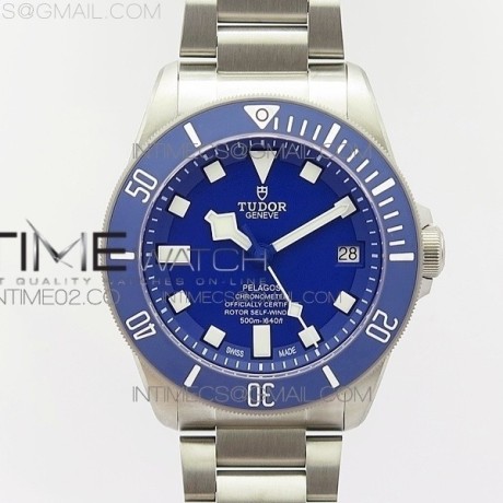XF공장 V5 펠라고스 티타늄 블루다이얼 Pelagos XF 1:1 V4 Best Edition Blue dial Blue Bezel on Titanium Bracelet MIYOTA 9015 to Cal
