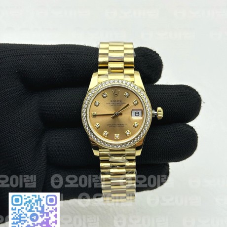 BP공장 롤렉스 데이저스트 31 옐로우골드 금통 샴페인다이얼 브레이슬릿 DJ Midsize 31mm Pres Diam YG/YG Gold Diam BP A2824