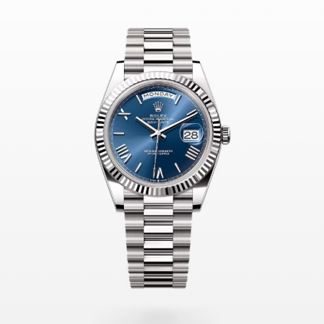 VS공장 롤렉스 데이데이트 40 스틸 블루다이얼 로만인덱스 프레지던트브레이슬릿 텅스텐 DayDate 40mm Flt SS/SS Blue/Rm VSF VS3255