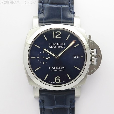 VS공장 파네라이 PAM1393 블루다이얼 가죽스트랩 PAM1393 VSF 1:1 Best Edition Blue Dial on Blue Leather Strap P.9010 Clone