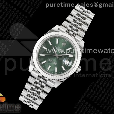 C+공장 롤렉스 데이저스트 41 스틸 민트그린다이얼 쥬빌레브레이슬릿 DateJust 41 126334 C+F 1:1 Best Edition 904L Steel Green Dial on SS Jubilee Bracelet VR3235 씨플러스
