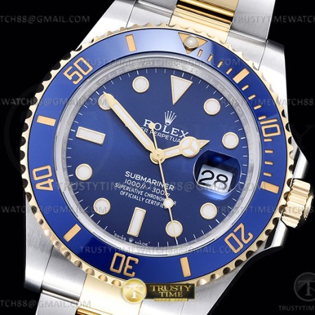 CLEAN공장 롤렉스 서브마리너 41 청콤 126613LB 3235무브먼트 클린공장Submariner 126613LB 904 YG/SS Blue Clean VR3235