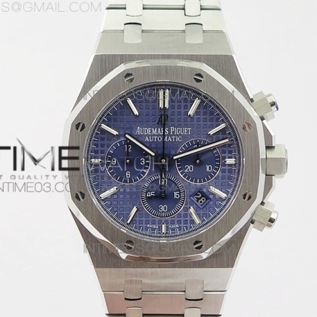 om공장 오데마피게 로얄오크 크로노그래프 스틸 블루다이얼 브레이슬릿 ROYAL OAK CHRONO 26320ST SS BLUE DIAL ON SS BRACELET A7750