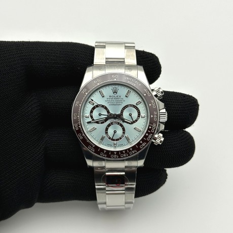 VS공장 롤렉스 데이토나 바게트인덱스 아이스다이얼 브레이슬릿 텅스텐 Daytona 126506 VSF 1:1 Best Edition 904L Steel Ice Blue Crystal Dial on SS Braclet VS4131 V2 (Weighted)