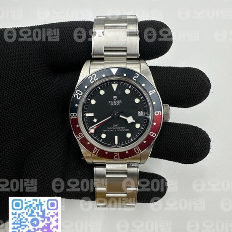 ZF공장 튜더 블랙베이 41 gmt 바젤월드 2018 펩시판 브레이슬릿 BLACK BAY GMT BASELWORLD 2018 PEPSI BLUE/RED BEZEL  BLACK DIAL ON SS BRACELET A2836