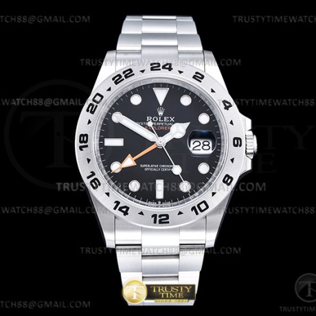 Clean공장 롤렉스 익스플로러2 블랙다이얼 브레이슬릿 Explorer II 216570 904 SS/SS Black Clean DD3285 클린