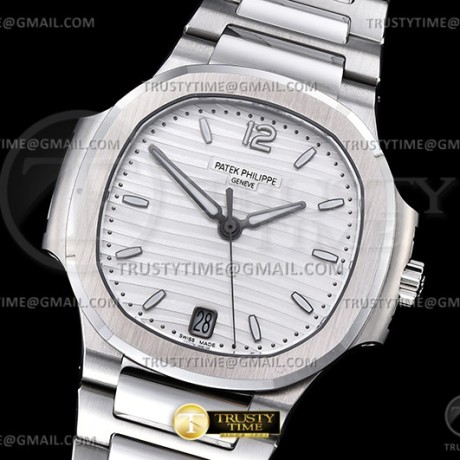 3K공장 파텍필립 노틸러스 레이디 35 7118 스틸 화이트다이얼 브레이슬릿 Nautilus Ladies 7118 35mm SS/SS Wht/Stk 3KF A324