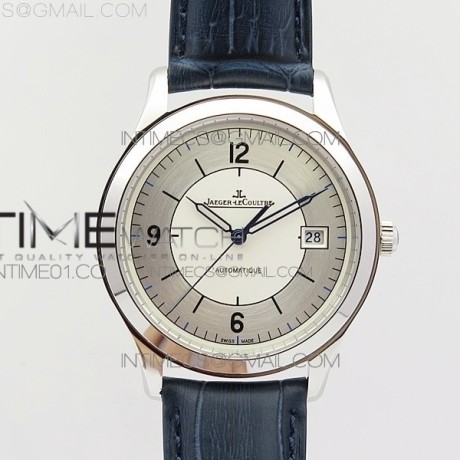 ZF공장 예거르쿨트르 마스터 그랜드울트라씬 1548530 스틸 화이트다이얼 MASTER GRANDE ULTRA THIN 1548530 SS  WHITE DIAL ON BLACK LEATHER STRAP A899/1