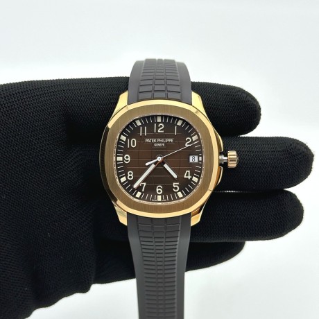 3K공장 아쿠아넛 로즈골드금통 브라운다이얼 러버스트랩  Aquanaut Ref.5167 RG/RU Brown/Num 3KF V3 A330