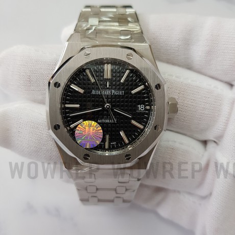 JF공장 V5 오데마피게 로얄오크 15450 Cal.3120 Audemars Piguet Royal Oak 15450 스틸 블랙다이얼 브레이슬릿