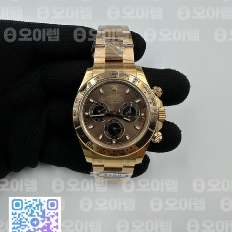 Clean공장 롤렉스 데이토나 로즈골드금통 브라운다이얼 브레이슬릿 초코 클린공장