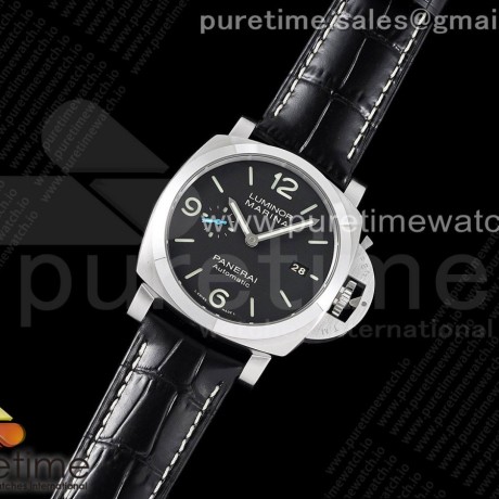 VS공장 파네라이 PAM1312 블랙다이얼 가죽스트랩 PAM1312 W VSF 1:1 Best Edition Black Dial on Black Leather Strap P.9010 Clone