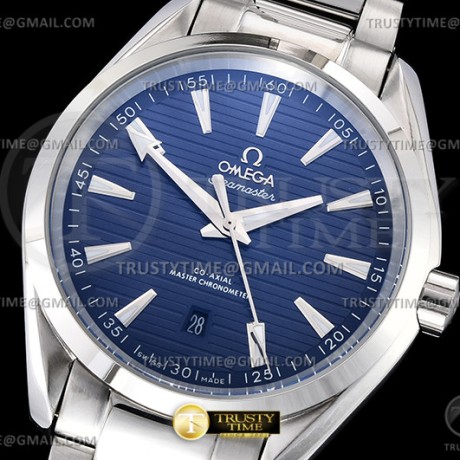 A8공장 오메가 아쿠아테라 150M 스틸 블루다이얼 브레이슬릿 Aqua Terra 150m SS/SS Blue A8F A2813
