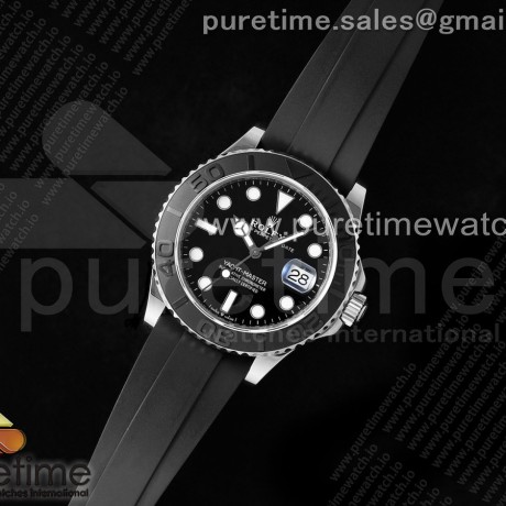 KF공장 롤렉스 요트마스터 42 스틸 블랙다이얼 러버스트랩  텅스텐 Yacht-Master 226659 KF 1:1 Best Edition YG Wrapped on Oysterflex Strap VR3235 (Gen Weight)