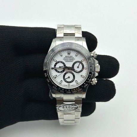 CLEAN공장 롤렉스 세라믹 데이토나 화이트다이얼 브레이슬릿 클린공장 Daytona 116500 904L CER/SS White Clean V3 A4130