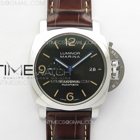 VS공장 파네라이 PAM1116 스틸 블랙다이얼 블루핸즈 가죽스트랩 Pre Order PAM1116  RG VSF 1:1 Best Edition Green Dial on Brown Leather Strap P.9010 Super Clone SB공장