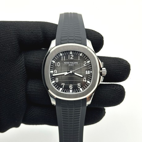 DD공장 파텍필립 아쿠아넛 5167 그레이다이얼 블랙러버스트랩 Aquanaut Ref.5167 Black SS/RU Grey/Num DDF DD330