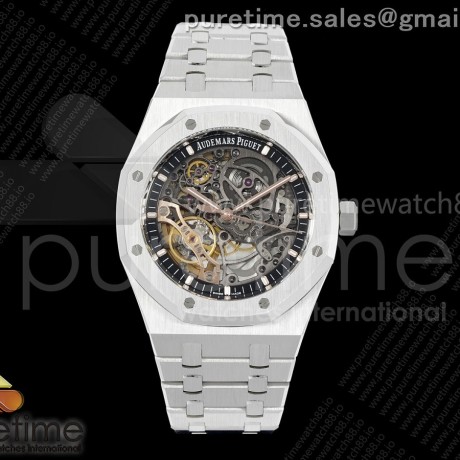 THB공장 오데마피게 로얄오크 41 오픈워크 15407 스틸 스켈레톤다이얼 브레이슬릿 Royal Oak 41mm Openworked 15407 SS THBF 1:1 Best Edition on SS Bracelet SA3132 V2