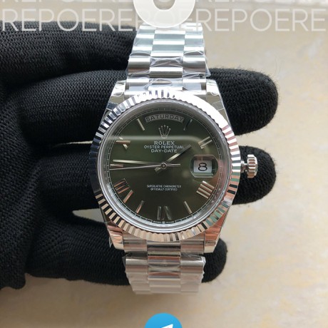 BP공장 롤렉스 데이데이트 40MM 그린다이얼 프레지던트브레이슬릿 2813