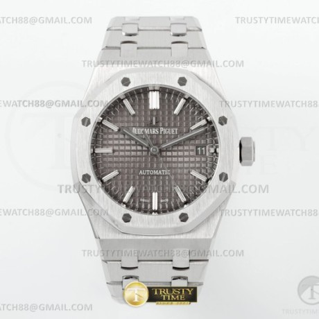 ZF공장 오데마피게 로얄오크 15450 그레이다이얼 브레이슬릿 Royal Oak 37mm 15450ST SS/SS Grey ZF A3120