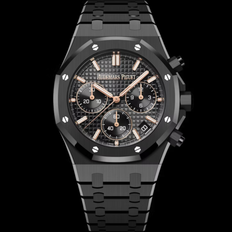 APS공장 오데마피게 로얄오크 크로노그래프 풀세라믹 블랙다이얼 브레이슬릿 26240 V2 Royal Oak Chrono 26240 Black Ceramic APSF 1:1 Best Edition on Ceramic Bracelet SA4401 Super Clone