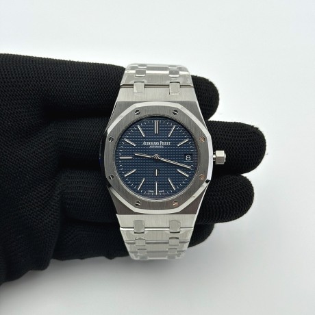 ZF공장 오데마피게 로얄오크 15202 스틸 블루다이얼 브레이슬릿 Royal Oak 39mm 15202 SS ZF 1:1 Best Edition Blue Textured Dial on SS Bracelet A2121
