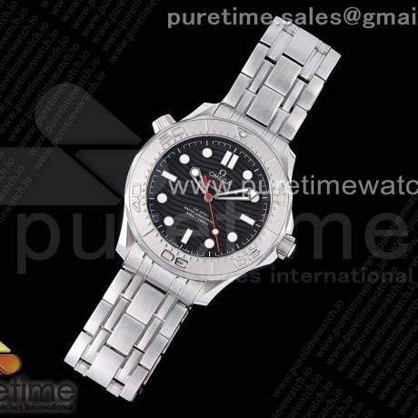 VS공장 오메가 씨마스터 다이버 300M 넥튼 블랙다이얼 Seamaster Diver 300M Nekton VSF 1:1 Best Edition Black Dial on SS Bracelet A8806 (2 Straps)