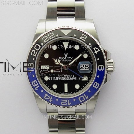 APS공장 롤렉스 GMT마스터2 BLNR 블루앤블랙베젤 오이스터브레이슬릿 GMT-Master II 126710 BLNR Black/Blue Ceramic 904L SS APSF 1:1 Best Edition Blue Dial On Oyster Bracelet VR3285 CHS