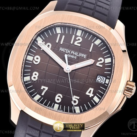 3K공장 아쿠아넛 로즈골드금통 브라운다이얼 러버스트랩  Aquanaut Ref.5167 RG/RU Brown/Num 3KF V3 A330