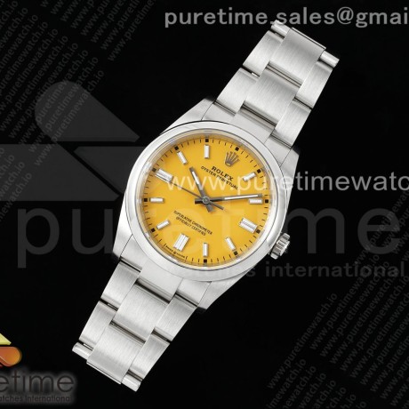 VS공장 롤렉스 오이스터퍼페츄얼 36 옐로우다이얼 브레이슬릿 Oyster Perpetual 126000 36mm VSF 1:1 Best Edition 904L Steel Yellow Dial VS3230