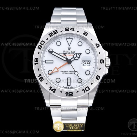 Clean공장 롤렉스 익스플로러2 화이트다이얼 브레이슬릿 Explorer II 216570 904 SS/SS White Clean DD3285 클린