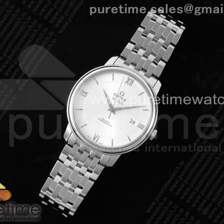 TWS공장 오메가 드 빌 스틸 실버다이얼 실버인덱스 브레이슬릿 De Ville SS TWF 1:1 Best Edition Silver Dial SS Markers on SS Bracelet MIYOTA 9015