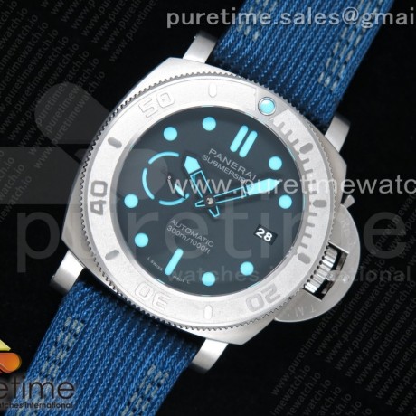 VS공장 파네라이 PAM985 섭머저블 티타늄 블랙다이얼 나일론스트랩 PAM985 Mike Horn Submersible Black Dial on Blue Nylon Strap P.9010 Clone